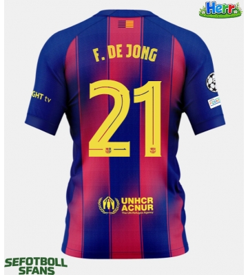 Barcelona Frenkie de Jong #21 Hemmatröja 2025-26 Kortärmad